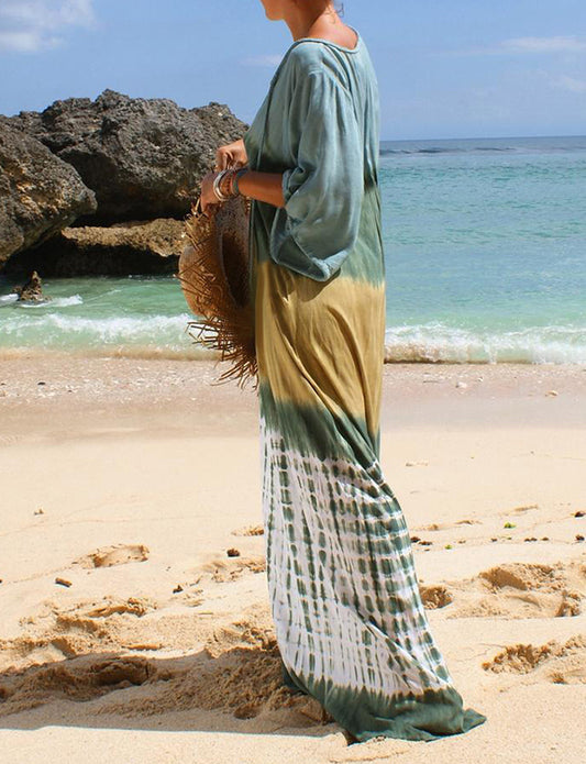 Maillot de bain bikini avec robe chemisier crème solaire de vacances en bord de mer