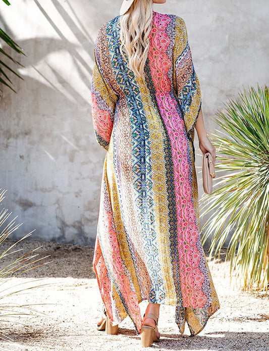 Cardigan sexy imprimé Robe ample