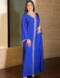 Robe abaya pour femmes avec diamants à la mode