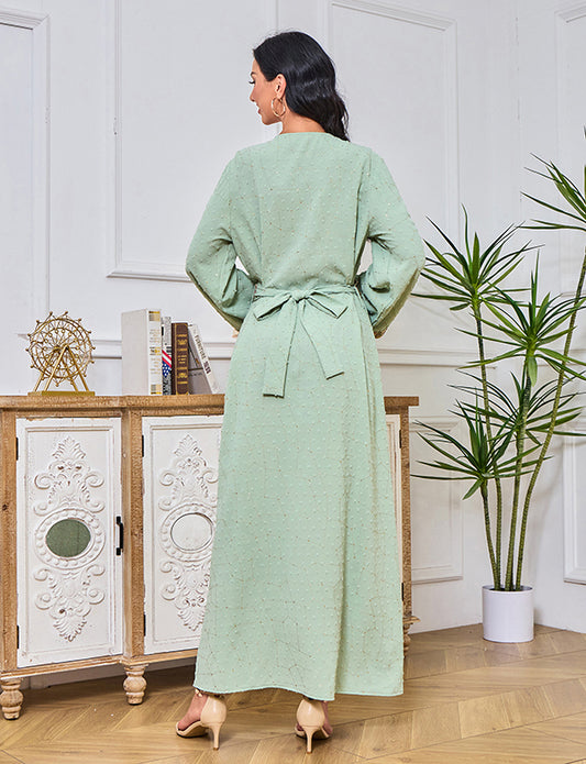 Robe abaya confort brodée