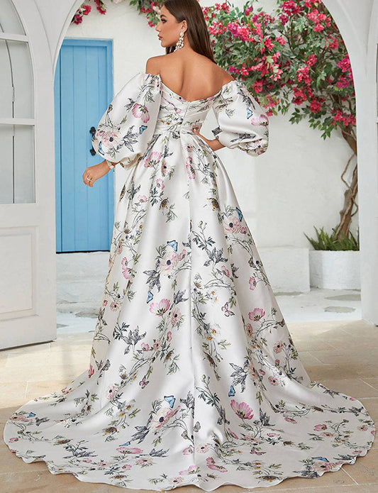 Robe Marquise/Princesse Ligne A Chérie Traîne Tribunal Robe de Mariée avec Fente