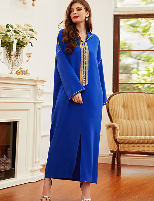 Robe Musulmane Djellaba Brodée