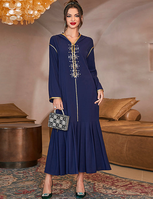 Robe à Capuche avec Strass