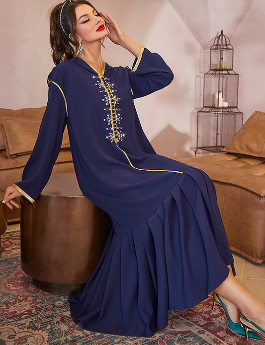 Robe à Capuche avec Strass