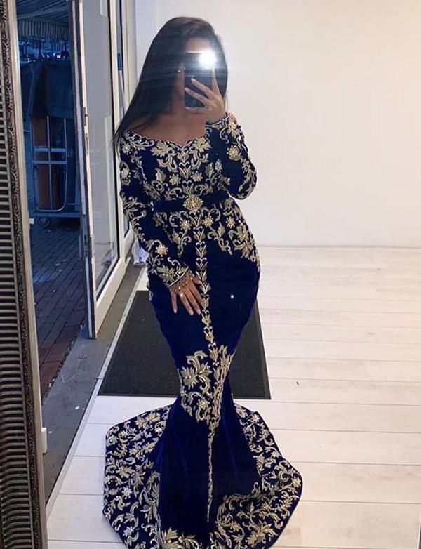Takchita Marocaine Caftan 2020 Noir Takchita Caftan Sirene 2020