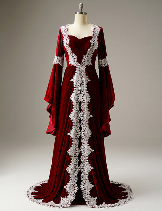 Robe en Velours Bourgogne