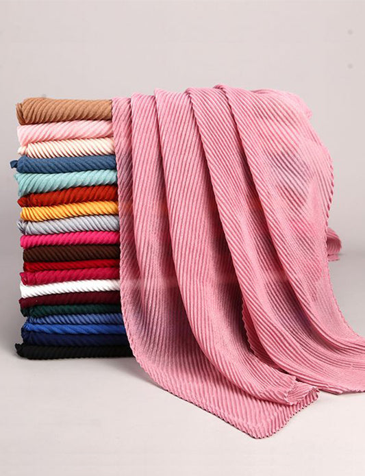 Plissé Froissé Hijabs