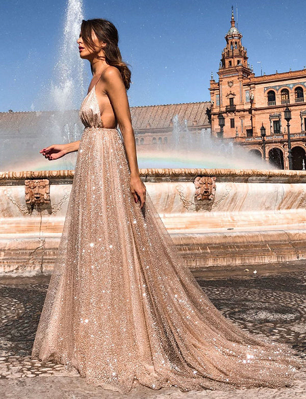 Robe de Soirée Longue Paillettes Robe de Soirée Longue Paillettes