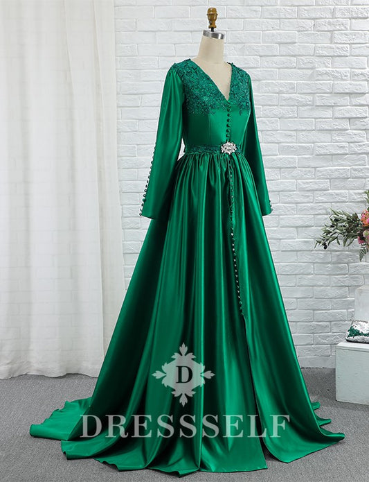 Caftan Robe de Mariage Vert