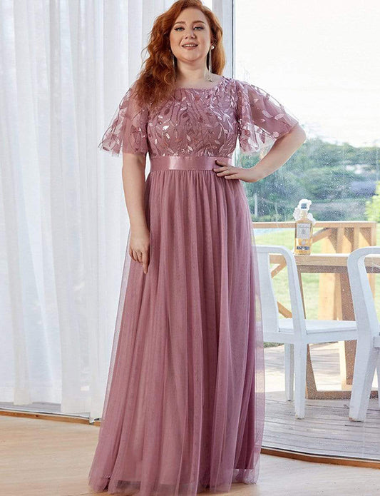 Robe de Soirée Longue Femme Grande Taille