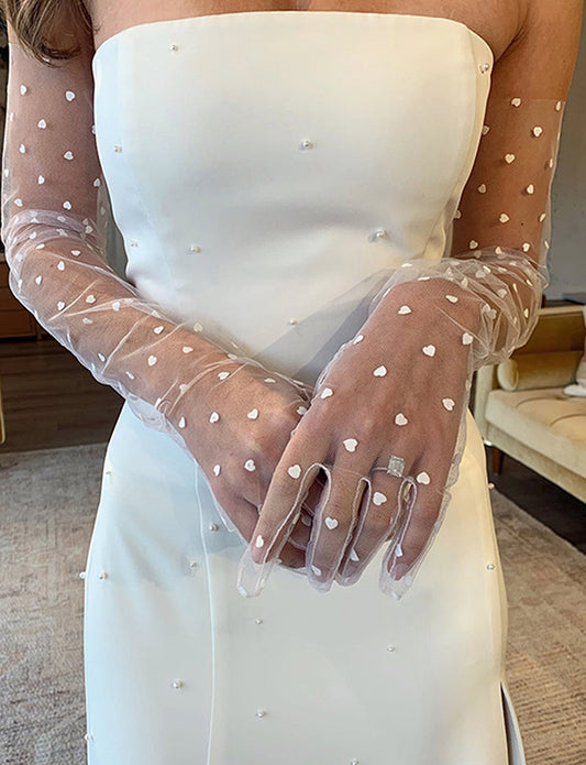 Robe de mariée sirène en satin sans bretelles