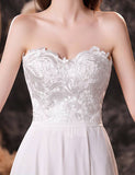 Robe de mariée en dentelle à dos ouvert, simple et en forme de cœur