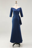 Robe bustier sirène marine mère de la mariée