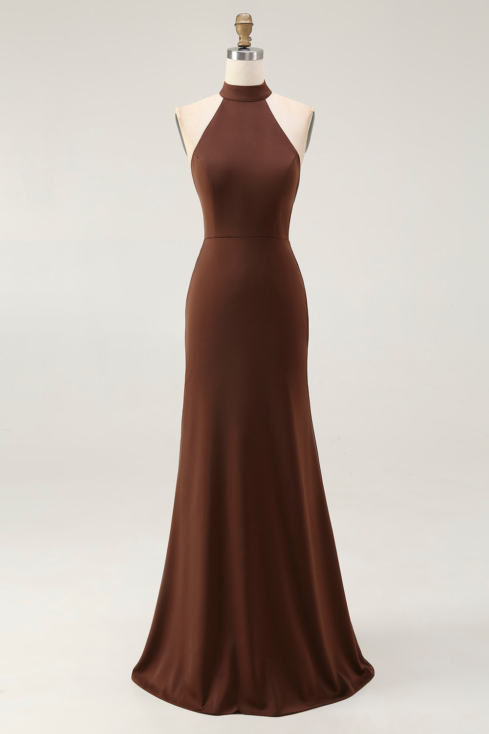 Café Sirène Dos Nu Col Robe Longue Formulante