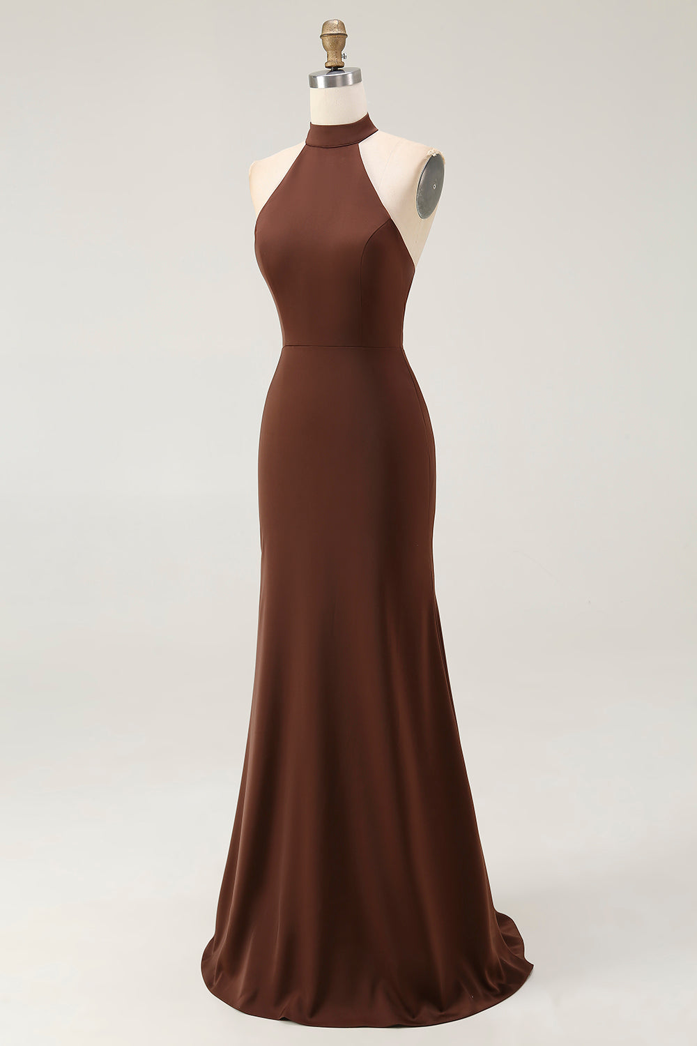 Café Sirène Dos Nu Col Robe Longue Formulante