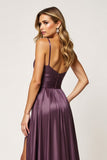 Purple Sweetheart Une ligne découpée robe de bal longue