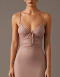 Sunset Spaghetti Straps Robe de soirée fourreau