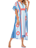 Robe de plage style bohème à séchage rapide pour femmes tunique sexy caftan