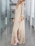 Robe longue de plage caftan à épaules dénudées