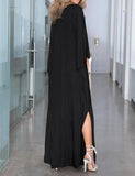 Robe longue de plage caftan à épaules dénudées