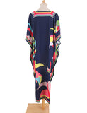 Robe de plage caftan imprimé femme