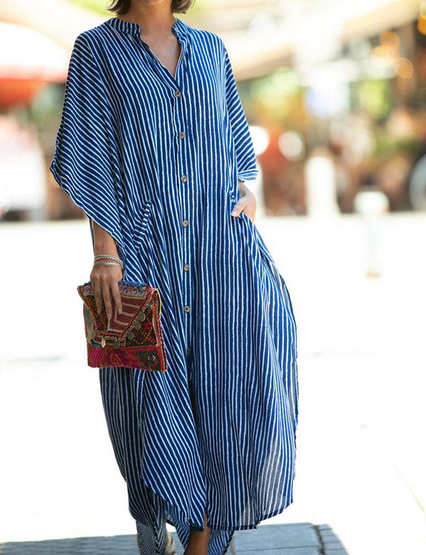 Robe longue de plage caftan grande taille pour femmes