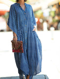 Robe longue de plage caftan grande taille pour femmes