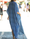 Robe longue de plage caftan grande taille pour femmes