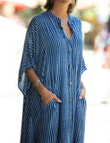 Robe longue de plage caftan grande taille pour femmes
