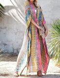 Cardigan sexy imprimé Robe ample