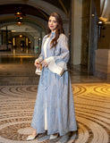 Robe Abaya à manches volantées