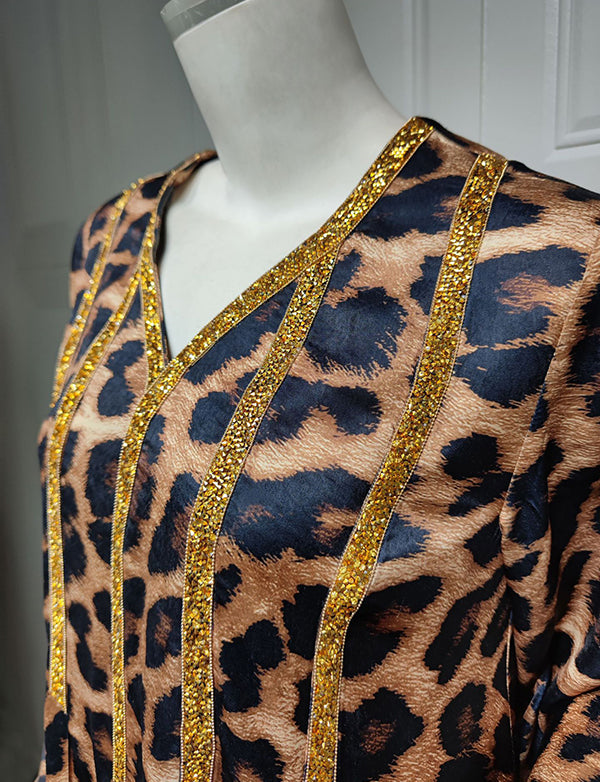 Robes Abaya longues à la mode avec strass