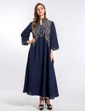 Robe de soirée musulmane brodée