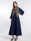 Robe de soirée musulmane brodée