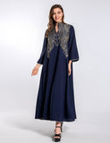 Robe de soirée musulmane brodée