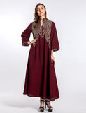 Robe de soirée musulmane brodée