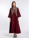 Robe de soirée musulmane brodée