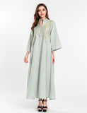 Robe de soirée musulmane brodée