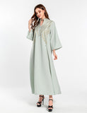 Robe de soirée musulmane brodée
