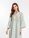 Robe de soirée musulmane brodée