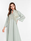 Robe de soirée musulmane brodée