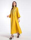 Robe de soirée musulmane brodée