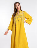 Robe de soirée musulmane brodée
