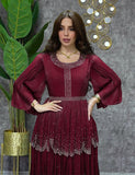 Robe abaya avec diamants