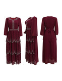 Robe abaya avec diamants
