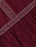 Robe abaya avec diamants
