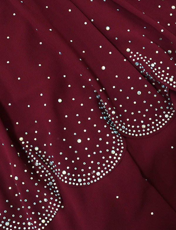 Robe abaya avec diamants
