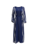 Robe en patchwork perlé