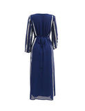 Robe en patchwork perlé