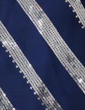 Robe en patchwork perlé